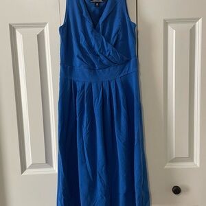 Lands' End Blue Midi Dress